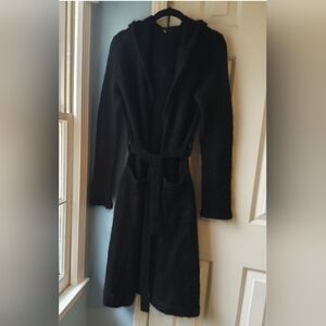 ANTHROPOLOGIE💥Nwot💥Long-sleeve Hooded Black Sweater/Coat w/Tie